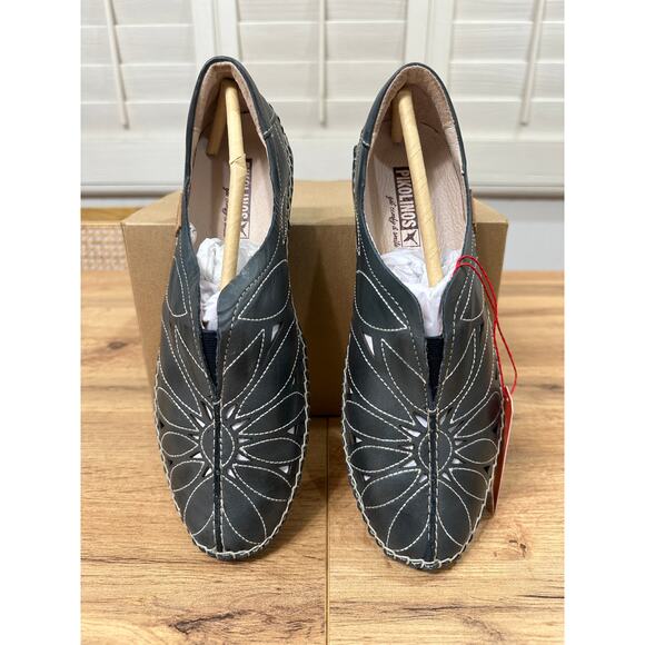 Pikolinos Women's Jerez Slip-On Moccasins Azul Leather Size 6.5/7 US 37 EU NWOB - Picture 2 of 12